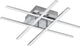 Eglo lasana 1 - wand plafondlamp - 1 lichts - chroom - wit