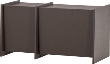 Woood brock tv meubel 102 cm - essen fineer - middenbruin - 53x102x44