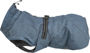 Trixie hondenjas - donkerblauw, waterafstotend, 25 cm - fleece voering, reflecterende elementen