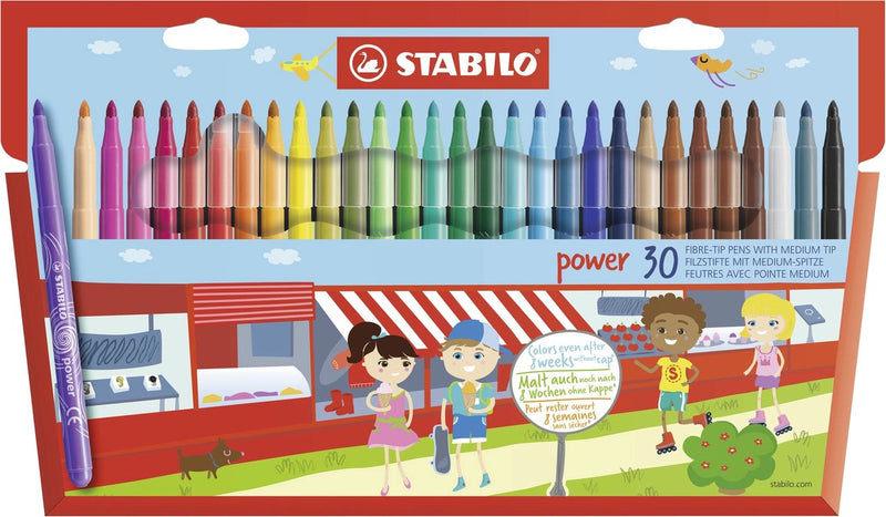 Afbeelding laden in galerijviewer, Stabilo power - viltstift - set met 30 stuks
