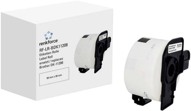 Renkforce rf-6027494, wit, zelfklevend printerlabel, doorlopend etiket, rol, papier, direct thermisch