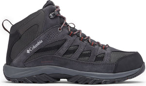 Columbia crestwood™ mid waterproof heren wandelschoenen - dark grey, deep rust 41