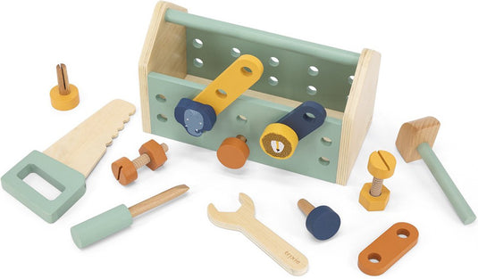 Trixie houten speelgoed - gereedschap - voor kinderen - gereedschapskist - vanaf 2 jaar - voor jongens en meisjes - fsc