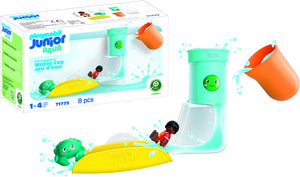 Playmobil junior aqua giet- en speelwatertank met glijbaan - 71775