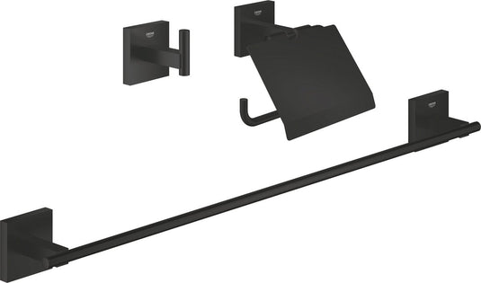 Grohe start cube 3-in-1 badkameraccessoireset - matte black