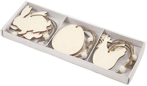Creativ company http: www.cchobby.nl houten-decoraties-konijn-ei-kip-afm-6-cm-dikte-3-mm-9-stuk-1-doos