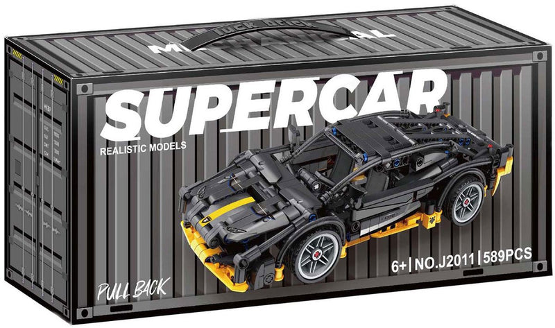 Afbeelding laden in galerijviewer, Lobbes bouwsteentjes set pull back sport auto - 589dlg.
