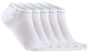 Craft active shaftless sock 5-pack unisex sportsokken - wit