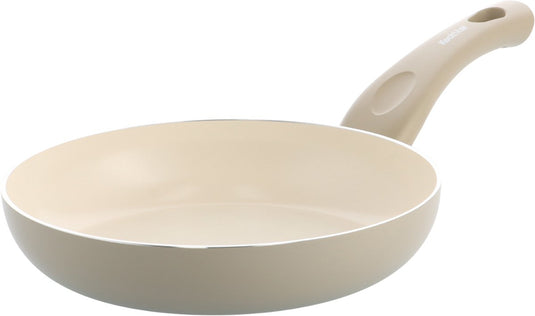 Kochstar essenz taupe keramische koekenpan - 20cm - pfas-vrij - inductie koekenpan - inductie pan - keramische anti-aanbaklaag - koelgreep - ovenbestendig tot 130° c - taupe