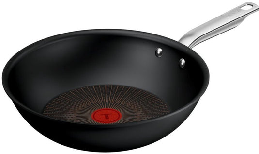 Tefal experience - wokpan - 28 cm - fusion core - anti-aanbaklaag - inductie - geschikt voor gebruik met metalen spatels