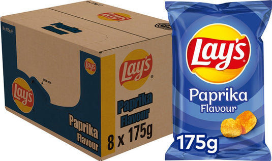 Lay's paprika - chips - 8 x 175 gram