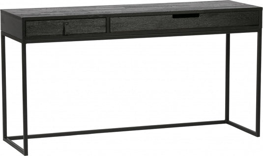 Woood silas bureau - essen - blacknight - 75x140x44