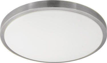 Eglo competa 1 - wand plafondlamp - 1 lichts - ø 430mm. - wit, nikkel-mat