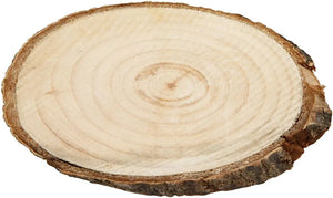 Creativ company houten schijven, circa 9,5x6 cm, 12 stuks