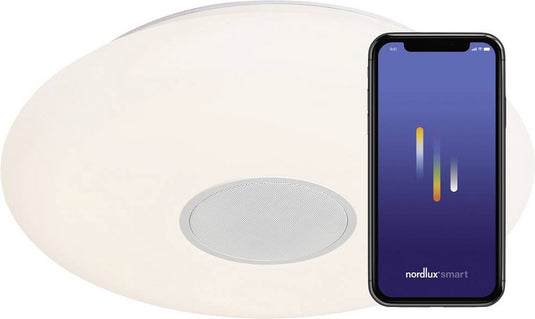 Nordlux djay 40-plafondlamp-smart-2700 6500k+rgb-ip54-wit