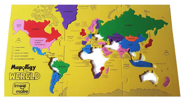 Imagimake foam puzzle grootste landen van de wereld 68 stuks