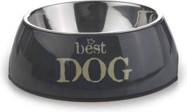 Beeztees best dog - hondenvoerbak - grijs - 14x4,5 cm