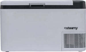 Steamy -e single zone elektrische compressor koelbox - 26 liter - 12v en 230v - voor auto en camping - frigobox - wit