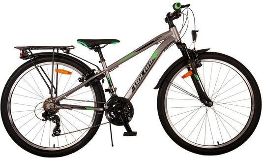 Volare Cross Kinderfiets - Jongens - 26 inch - Grijs - 18 versnellingen - Twee handremmen
