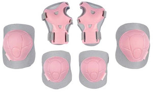Nijdam skate beschermset kinderen - concrete rose - roze grijs - l