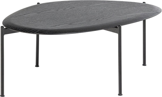 Woood kota salontafel - mdf fineer - zwart - 36x92x68