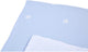 Childhome babydeken flower collection - dubbelzijdig dekentje in mousseline van 100% katoen - effen aan de ene kant, bloemenprint aan de andere - tog-waarde 2,5 voor knus slapen - oeko-tex - 80 x 100 cm - wit blauw