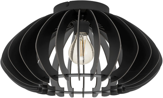 Eglo cossano 3 plafondlamp - e27 - ø 45 cm - zwart