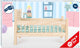 Small foot - houten poppenbed natuurlijk met beddengoed, 4ld