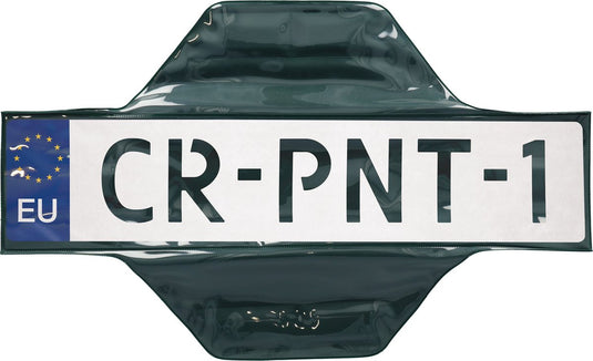 Carpoint magnetische kentekenplaathoes – 52x11 cm – transparant – tijdelijke bevestiging – herbruikbaar