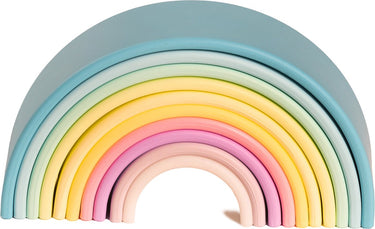 Dëna * siliconen speelset set 10 i regenboog pastel