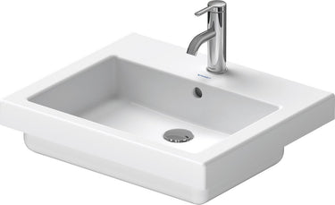 Duravit vero - inbouw wastafel 55x47x18 cm, 1 kraangat, alpine wit 0315550000