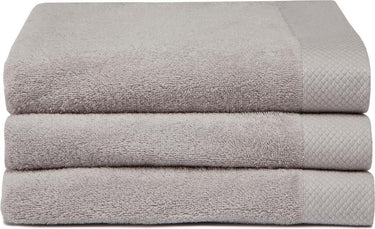 Seahorse pure badhanddoek - set van 3 - katoen - superzacht - badstof - 60x110 cm - beige