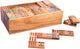 Engelhart domino 12 – houten dominospel – klassiek gezelschapsspel – strategisch denkspel – 2 tot 8 spelers – acaciahout –