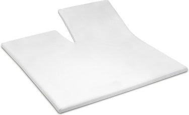Cinderella - weekend - topper hoeslaken met split - 180x210 cm - tot 15 cm matrashoogte - 100% katoen - wit