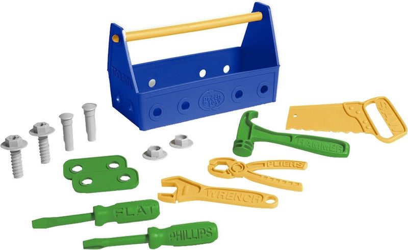 Afbeelding laden in galerijviewer, Green toys gereedschapskist blauw
