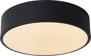 Lucide unar - plafonnière (plafondlamp) - ø 20 cm - led 3 stepdim - 1x12w 2700k - zwart