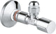 Grohe hoekstopkraan knel met teflon dichtingsring 1 2 x3 8 met metalen greep chroom