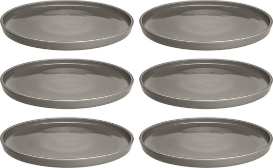 Leonardo roma bord 22cm taupe - set 6