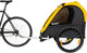 Burley bee double fietskar – fietskar voor kinderen – fietskar 2 kinderen – inklapbaar – cargo trailer – geel zwart