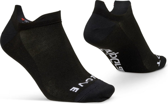 Gripgrab - classic no show zomer fietssokken 1 paar enkelsokken coolmax sport sokken - zwart - unisex - maat s (38-41)