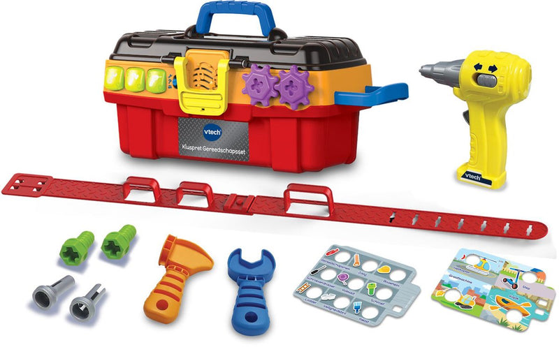 Afbeelding laden in galerijviewer, Vtech kluspret gereedschapsset - 9 delige gereedschapsset - vanaf 2 jaar - educatief speelgoed
