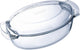 Pyrex essential ovale schotel met deksel glas 38x23cm 5,8l