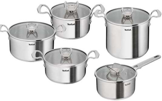 Tefal extreme - pannenset - 5-delig - hoge kookpan 22 cm - steelpan 18 cm - kookpan 16 20 24 cm