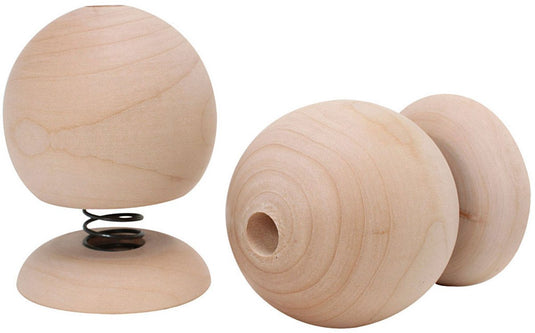 Cc houten stuiterfiguur 7,5x5 cm 12 stuks