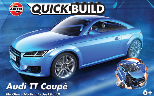 Airfix modelbouwpakket auto - j6054 quickbuild audi tt coupe - blauw - sport auto plastic - - modelbouw