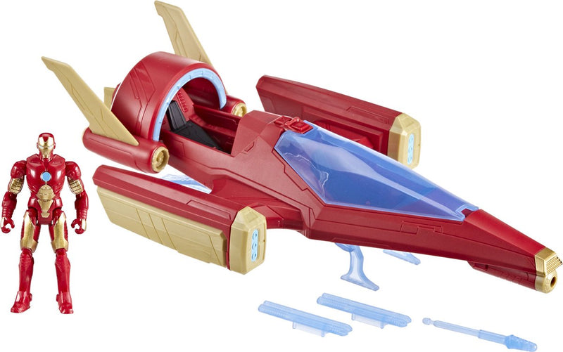 Afbeelding laden in galerijviewer, Hasbro avengers epic hero series iron man repulsor blast battle jet
