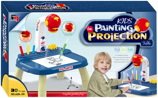 Lobbes speelgoed bv teken projectietafel blauw