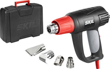 Skil heteluchtpistool 2000w - verfbrander - bbq aansteker - solderen - heat gun - warmte pistool - tot 650 °c - inclusief mondstukken koffer - 8004 aa
