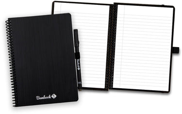 Bambook classic uitwisbaar notitieboek original - a5 - gelinieerde pagina's - duurzaam, herbruikbaar whiteboard schrift - met 1 gratis stift