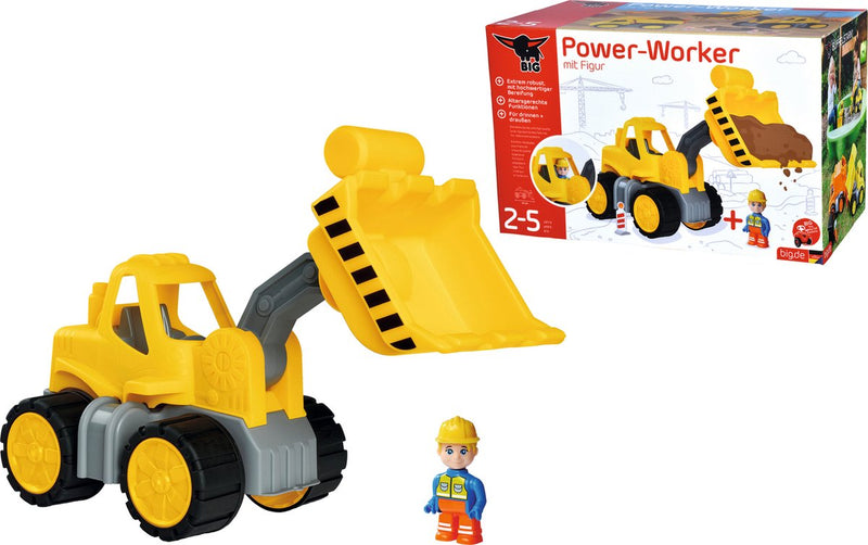 Afbeelding laden in galerijviewer, Big power worker wiellader + figuur - zandbak - speelgoedvoertuig
